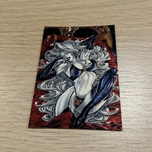 1999 Lady Death Night Gallery  MetalTex Embossed PROMO Card # 1 Comic Images - Picture 1 of 2