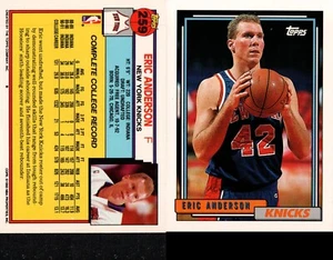 Baloncesto Topps 1992-93 #259 - Eric Anderson RC - New York Knicks 92-592 - Imagen 1 de 1
