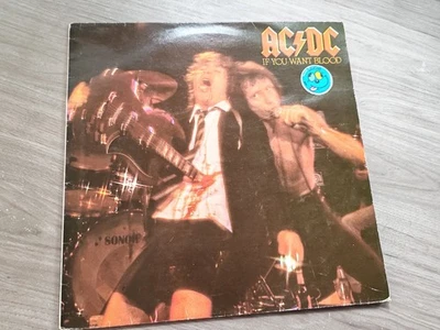  Ancien Vinyle 33 tours AC/DC  If you want blood you've got it vintage rétro  - Photo 1/3