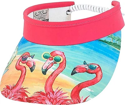 Sun 'N' Sand Flamingo With Glasses Visor (One Size - Pink) - Image 1 of 3