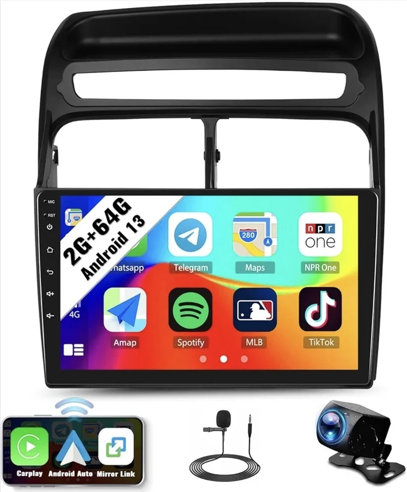 Radio estéreo GPS para automóvil VIVID 2+64G para Fiat Linea 2007-2012 Android/Apple Carplay Foto 1 de 4