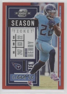 2020 Panini Contenders Optic Season Ticket Red /125 Derrick Henry #56 - Image 1 of 2