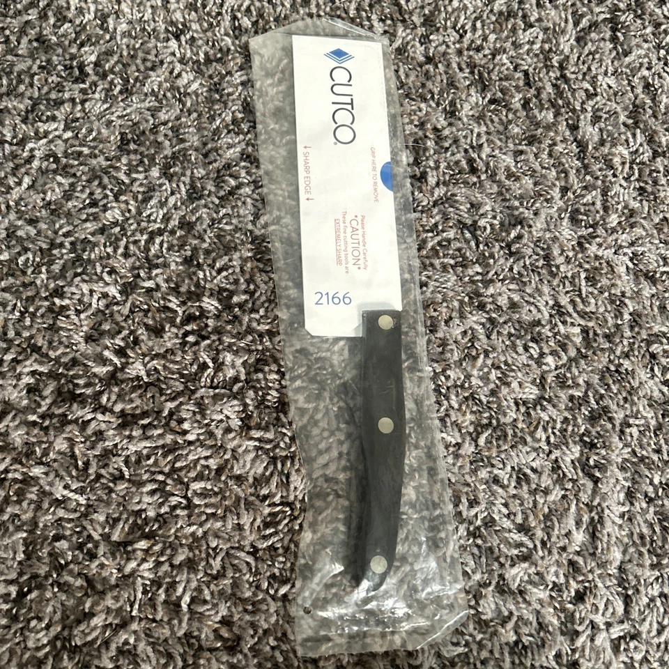 2166 Cutco 5” Santoku Style Chef Knife Classic Brown Handle - Image 1 of 4