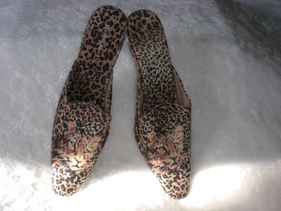 Pierre Dumas животных печати леопард слипоны с акрил исцеляет новый Sz9M - Изображение 1 из 4