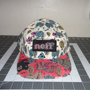 Neff Hippie Hat Tagged Graffitied On Cap Peace Mushrooms Sunflowers All Over - Picture 1 of 7