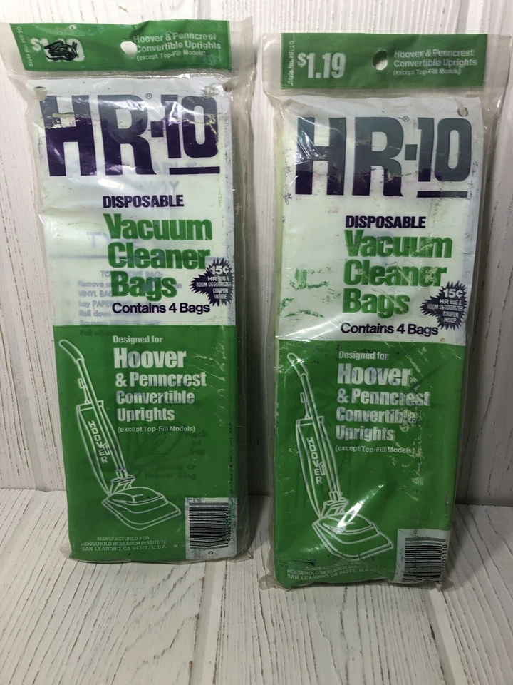 4pk Hoover Penncrest Hr-10 Type C Vacuum Cleaner Bags NOS Convertible Upright