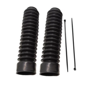 2x 35mm Motorcycle Fork Rubber Gaiter Boots Front Fork Absorber Cover US STOCK - Picture 1 of 10