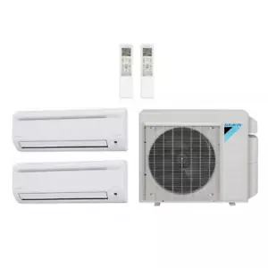 Daikin 24,000 Btu 17.9 SEER2 R-32 2-Zone Mini Split Heat Pump System - 7K-7K - Picture 1 of 4