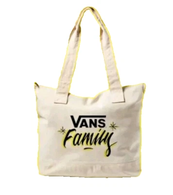 Bolso de Mano Vans Family Grande con Cremallera de Lona Nuevo en Paquete Bolso de Playa Uso ECO  Foto 1 de 4