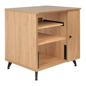 Gator Cases GFW-ELITESIDECAR-MPL Sidecar Studio Rack Cabinet w Shelf in Maple... - Picture 1 of 10