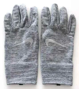 Nike Sphere Running Gloves 4.0 Women's Touch Screen Smoke Grey/Silver - Picture 1 of 4