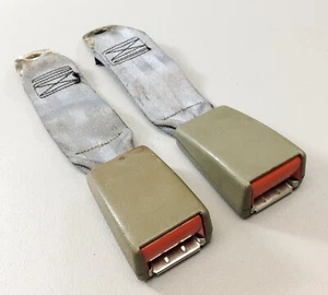 82-92 Camaro Firebird Medium Gray Rear Seat Belt Buckles PAIR - Picture 1 of 4