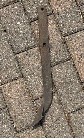 Vintage Plow Tine Push Cultivator Garden Attachment Single Iron Architecture Cover