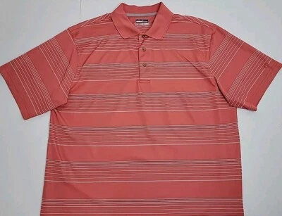 Grand Slam Performance Polo Shirt Men's XL Peach Short Sleeve Pullover 3 Button - Image 1 of 4