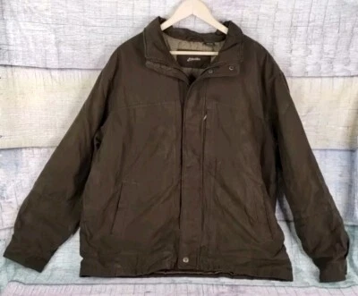 St John's Bay Soft Suede Style Brown Zippered Jacket Coat - Size XL - Image 1 of 4