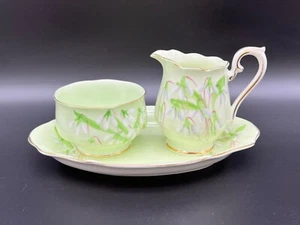 Royal Albert Laurentian Snowdrop Small Creamer Sugar Tray Set Bone China England - Picture 1 of 3