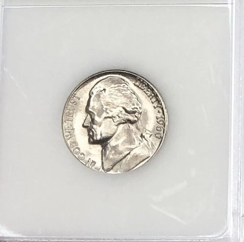 1960- D Jefferson Nickel Cover