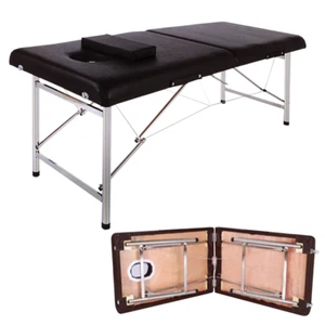 Adjustable L Massage Table 2 Folding Portable Facial Spa Salon Bed Tattoo Chair - Picture 1 of 8
