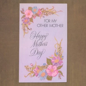 Vintage 1970s MOTHER'S DAY Card FOR MY OTHER MOTHER by American Greetings +✉ - Picture 1 of 6