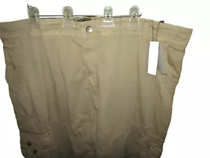 NWT $78.00 GALAXY by HARVIC Men's Size 48, Khaki Cargo Utility Shorts 8 Pockets - Picture 1 of 12