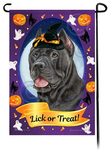 Halloween Garden Flag - Blue Cane Corso - Picture 1 of 1