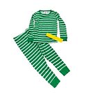 Toddler Striped 100% Cotton Tight Fit Matching Family Pajama Set - Green 18M