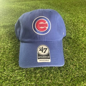 Chicago Cubs 47 Brand MLB Clean Up Adjustable Strapback Hat Unisex, Cap Retro - Picture 1 of 7