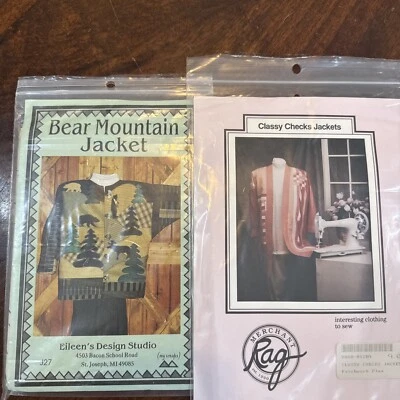 Bear Mountain Jacket Quilted Applique Sewing Pattern J27 Eileen's Design Studio - Image 1 of 4