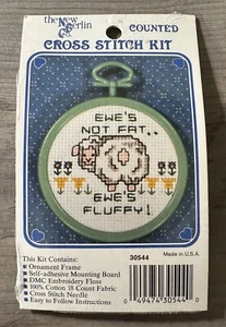 Neu mit Etikett Neu Berlin gezähltes Kreuzstich-Set Schaf "Ewe's Not Fat Ewe's Fluffy" 30544 - Bild 1 von 3