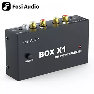 Phono Giradischi Preamplificatore Mini Elettronico Audio Stereo Fonografo Preamplificatore SCATOLA - Foto 1 di 7
