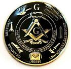 Working Tools 7 Liberal Arts Round Black Masonic Auto Emblem - 3" Diameter