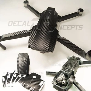 DJI Mavic Carbon Fiber Ultimate Graphic Wrap kit -Underside Decal Skin Sticker - Picture 1 of 5