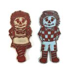 VTG 1970s Magic Magnet Raggedy Ann and Andy Refrigerator Magnet 2 1/2 in