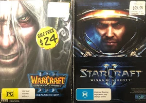 Blizzard Big Box PC Bundle - Warcraft III & Starcraft II Deluxe VGC FREE AU POST - Picture 1 of 5
