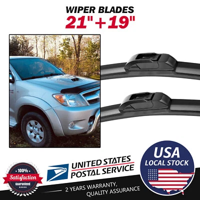 J-Hook Windshield Wiper Blade 21"/19" DIRECT-CONNECT For Nissan Sentra 1991-1999 - Image 1 of 4