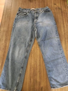 Gap Loose Fit Button Fly Jeans Blue  32x28 - Picture 1 of 5