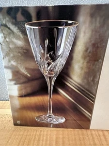 Set- 4 Cristal D'Arques France Cassandra Gold Water Goblet Crystal Glass w/ Box - Picture 1 of 9