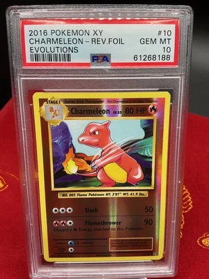 Charmeleon 10/108 Pokemon XY Evolutions Reverse Holo PSA 10 - Image 1 of 2