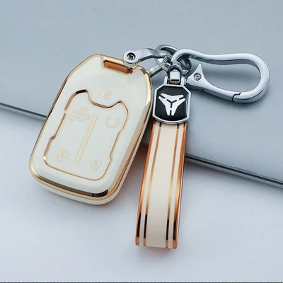 5 Button Remote Key Case Fob Cover For GMC Sierra Yukon Chevy Silverado Tahoe - Image 1 of 4