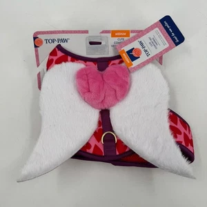 SPECIAL Top Paw Cute Comfort Weste Hundegeschirr Medium Herz und Flügel Plüsch - Bild 1 von 6