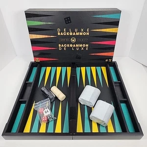 Cardinal Legacy Deluxe Backgammon 100% Complete Board Game 2021 Spin Master - Picture 1 of 18