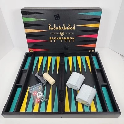 Cardinal Legacy Deluxe Backgammon 100% Complete Board Game 2021 Spin Master - Image 1 of 4