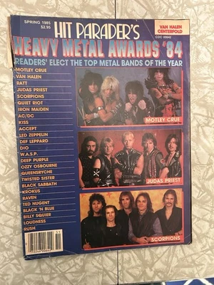 Hit Parader Spring 1985 Heavy Metal Awards 84 With Bonus Metal Nov 1986 Ratt LOT - Image 1 of 4