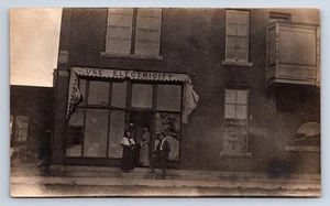 Vintage RPPC "Use Electricity" Advertising Awning of Building Unidentified V16 - Picture 1 of 2