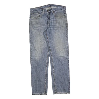 LEVI'S 559 Straight Mens Jeans Blue Cotton Blend Regular Fit W34 L32 Zip - Image 1 of 4