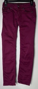 Miss Me Girls Raspberry Skinny Jeans Size 14 - Picture 1 of 10