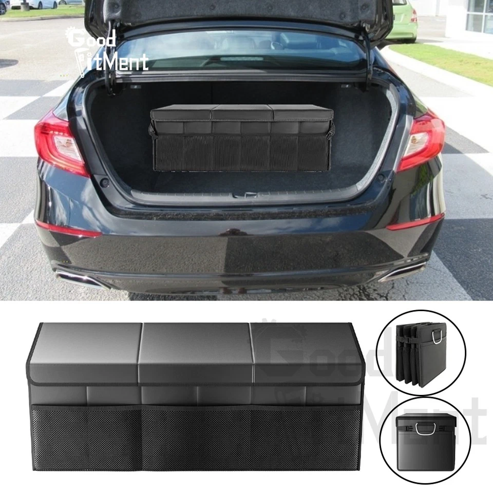 For Honda Accord Sport Car Trunk Storage Box Cargo Organizer Collapsible 3-in-1 Foto 1 de 4