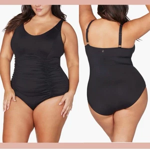 Traje de baño Artesands talla US 16+ Raphael con aros de una pieza control de barriga acanalado - Imagen 1 de 14