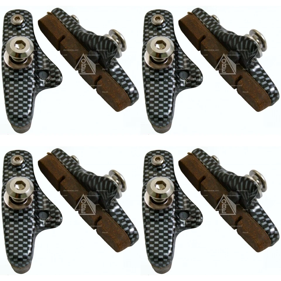 4pairs Shimano Dura-ace Ultegra Compat Carbon Ano Holder Carbon Rim Brake Pads