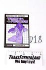 Flywheels Instructions Duocons 1987 Vintage Hasbro G1 Transformers Action Figure
